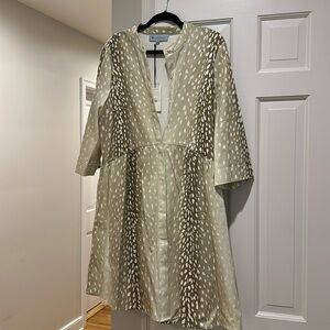 Tuckernuck cotton deer print pattern dress, size XL, new with tags.